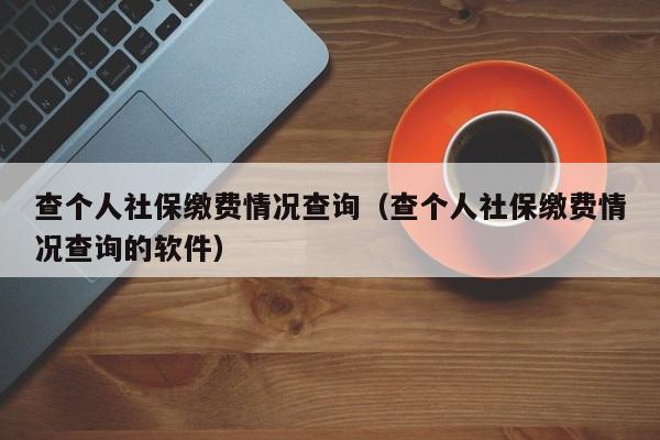 查个人社保缴费情况查询（查个人社保缴费情况查询的软件）