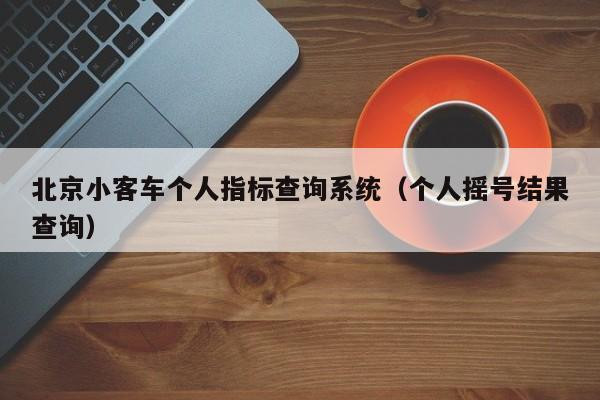 北京小客车个人指标查询系统（个人摇号结果查询）