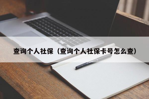 查询个人社保（查询个人社保卡号怎么查）