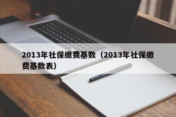 2013年社保缴费基数（2013年社保缴费基数表）