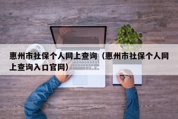 惠州市社保个人网上查询（惠州市社保个人网上查询入口官网）