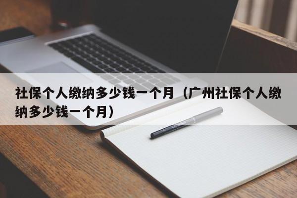 社保个人缴纳多少钱一个月（广州社保个人缴纳多少钱一个月）