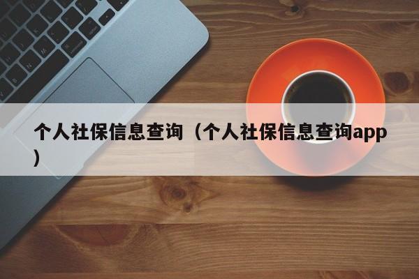 个人社保信息查询（个人社保信息查询app）