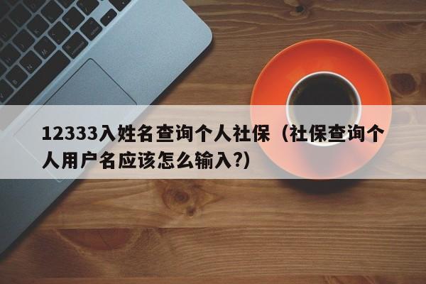 12333入姓名查询个人社保（社保查询个人用户名应该怎么输入?）