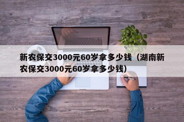 新农保交3000元60岁拿多少钱（湖南新农保交3000元60岁拿多少钱）