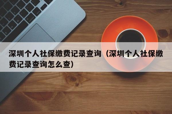 深圳个人社保缴费记录查询（深圳个人社保缴费记录查询怎么查）