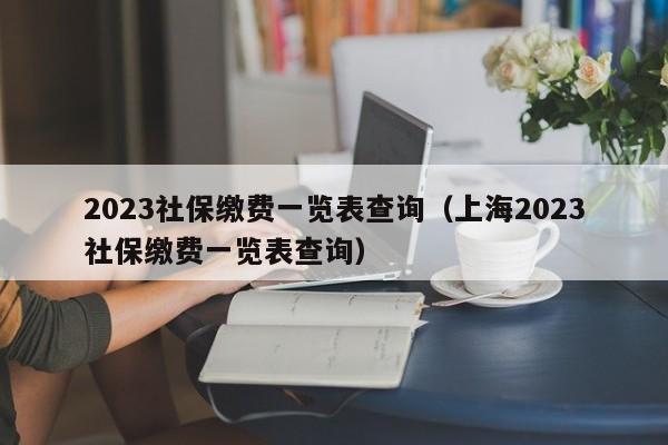 2023社保缴费一览表查询（上海2023社保缴费一览表查询）