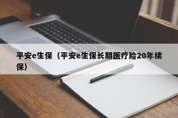 平安e生保（平安e生保长期医疗险20年续保）