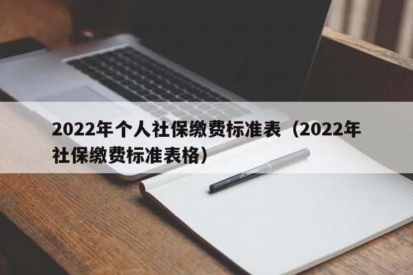 2022年个人社保缴费标准表（2022年社保缴费标准表格）