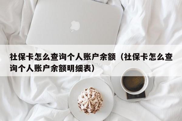 社保卡怎么查询个人账户余额（社保卡怎么查询个人账户余额明细表）