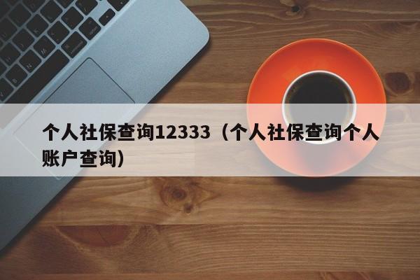 个人社保查询12333（个人社保查询个人账户查询）