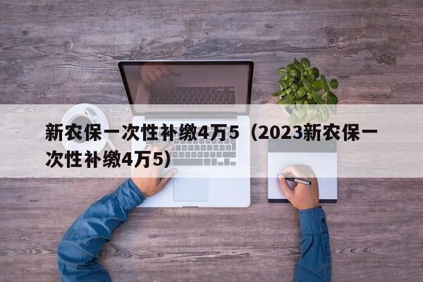 新农保一次性补缴4万5（2023新农保一次性补缴4万5）