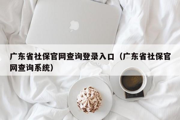 广东省社保官网查询登录入口（广东省社保官网查询系统）